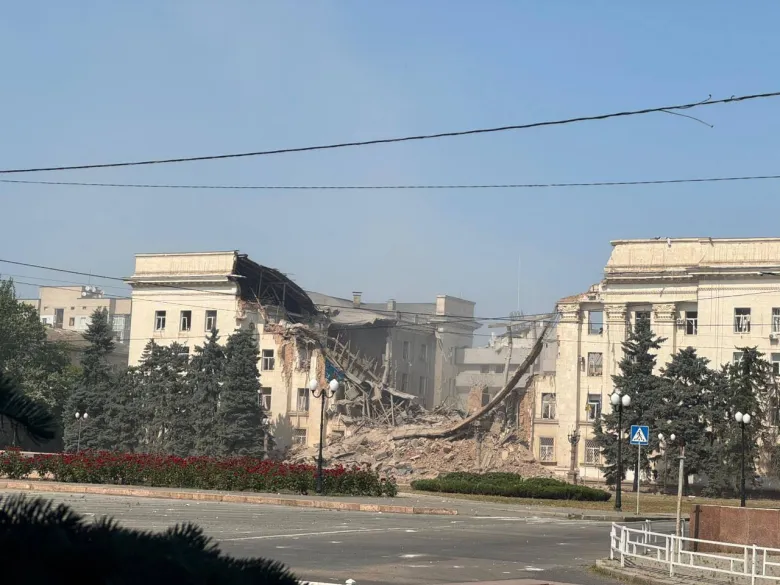 Соболевский о восстановлении разрушенного здания Херсонской ОГА