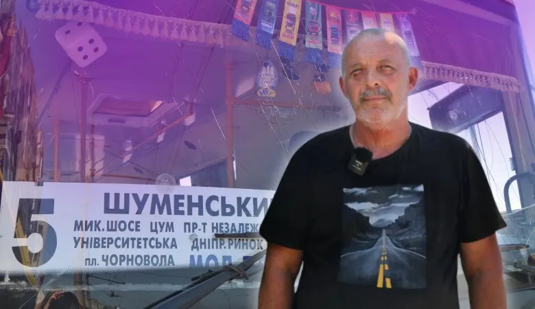 Водій херсонської маршрутки розповідає про свою роботу та життя в місті