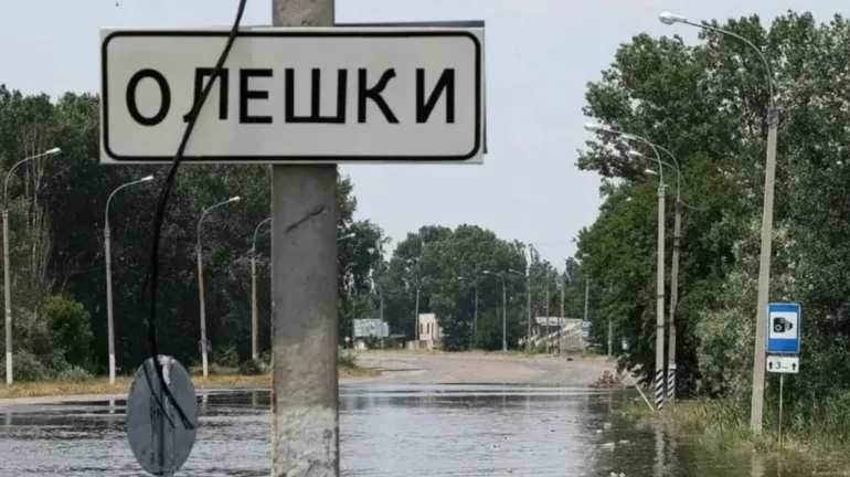 Олешки под российской оккупацией: новые кадры упадка города