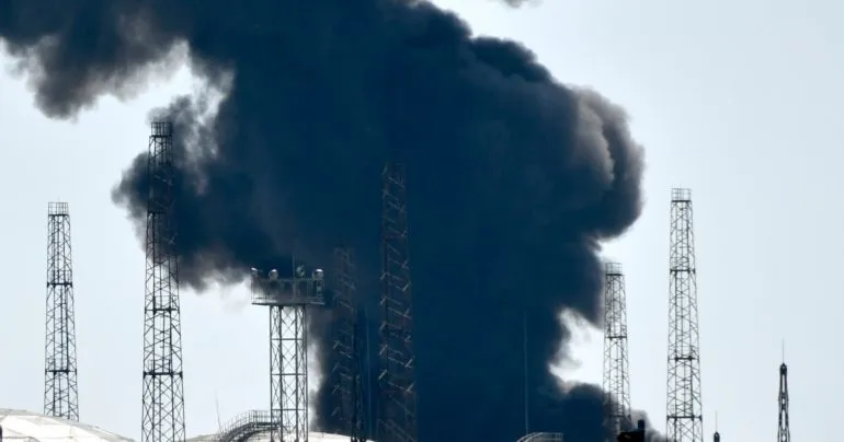 В Нижегородской области РФ произошло возгорание на нефтеперекачивающей станции